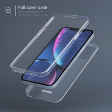 Ladda upp bild till gallerivisning, Moozy 360 Degree Case for iPhone 12 Pro Max - Full body Front and Back Slim Clear Transparent TPU Silicone Gel Cover
