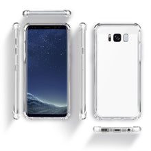 Load image into Gallery viewer, Moozy Shock Proof Silicone Case for Samsung S8 Plus - Transparent Crystal Clear Phone Case Soft TPU Cover
