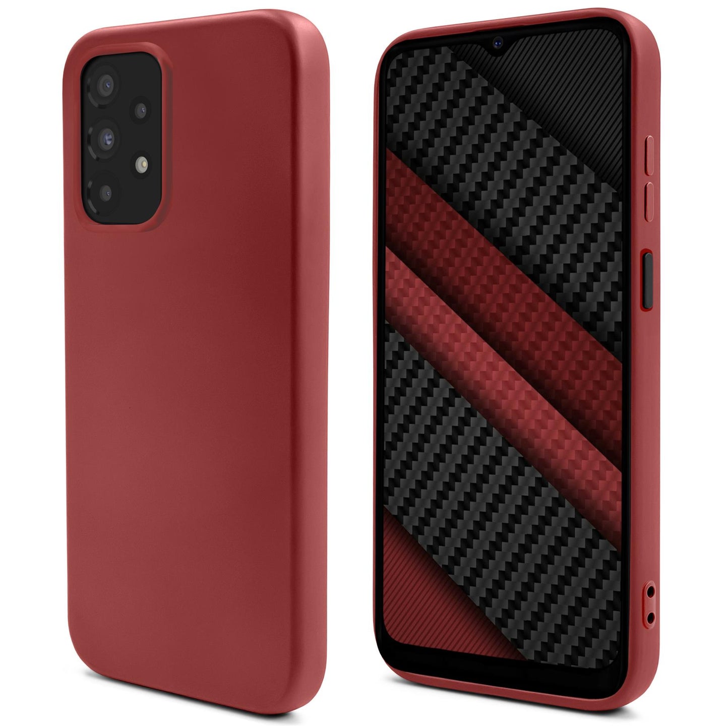 Moozy Lifestyle. Silicone Case for Samsung A13 4G, Vintage Pink - Liquid Silicone Lightweight Cover with Matte Finish and Soft Microfiber Lining, Premium Silicone Case