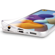 Załaduj obraz do przeglądarki galerii, Moozy 360 Degree Case for Samsung A21s - Transparent Full body Slim Cover - Hard PC Back and Soft TPU Silicone Front
