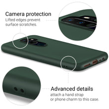 Carica l&#39;immagine nel visualizzatore di Gallery, Moozy Minimalist Series Silicone Case for Oppo A9 2020, Midnight Green - Matte Finish Slim Soft TPU Cover
