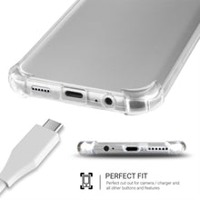Załaduj obraz do przeglądarki galerii, Moozy Shock Proof Silicone Case for Huawei P Smart Z - Transparent Crystal Clear Phone Case Soft TPU Cover
