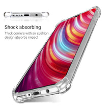 Charger l&#39;image dans la galerie, Moozy Shock Proof Silicone Case for Xiaomi Redmi Note 8 Pro - Transparent Crystal Clear Phone Case Soft TPU Cover

