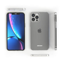 Charger l&#39;image dans la galerie, Moozy 360 Degree Case for iPhone 12 Pro Max - Full body Front and Back Slim Clear Transparent TPU Silicone Gel Cover
