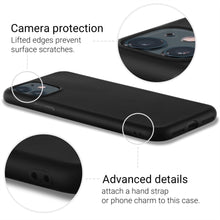 Charger l&#39;image dans la galerie, Moozy Lifestyle. Designed for iPhone 11 Case, Black - Liquid Silicone Cover with Matte Finish and Soft Microfiber Lining
