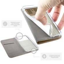Charger l&#39;image dans la galerie, Moozy Case Flip Cover for Xiaomi Mi 11 Ultra, Gold - Smart Magnetic Flip Case Flip Folio Wallet Case with Card Holder and Stand, Credit Card Slots
