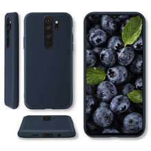 Lade das Bild in den Galerie-Viewer, Moozy Lifestyle. Designed for Xiaomi Redmi Note 8 Pro Case, Midnight Blue - Liquid Silicone Cover with Matte Finish and Soft Microfiber Lining
