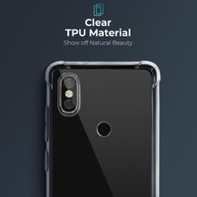 Cargar imagen en el visor de la galería, Moozy Shock Proof Silicone Case for Xiaomi Redmi S2 - Transparent Crystal Clear Phone Case Soft TPU Cover
