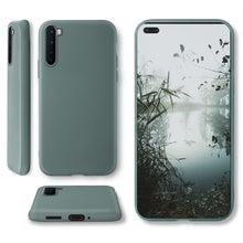 Charger l&#39;image dans la galerie, Moozy Minimalist Series Silicone Case for OnePlus Nord, Blue Grey - Matte Finish Slim Soft TPU Cover
