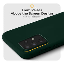 Carica l&#39;immagine nel visualizzatore di Gallery, Moozy Minimalist Series Silicone Case for Samsung A13 4G, Midnight Green - Matte Finish Lightweight Mobile Phone Case Slim Soft Protective TPU Cover with Matte Surface
