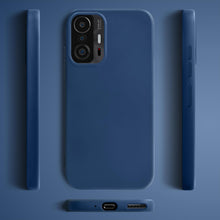 Lade das Bild in den Galerie-Viewer, Moozy Lifestyle. Silicone Case for Xiaomi 11T and 11T Pro, Midnight Blue - Liquid Silicone Lightweight Cover with Matte Finish and Soft Microfiber Lining, Premium Silicone Case
