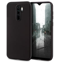 Afbeelding in Gallery-weergave laden, Moozy Minimalist Series Silicone Case for Xiaomi Redmi Note 8 Pro, Black - Matte Finish Slim Soft TPU Cover
