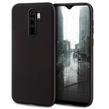 Carica l&#39;immagine nel visualizzatore di Gallery, Moozy Minimalist Series Silicone Case for Xiaomi Redmi Note 8 Pro, Black - Matte Finish Slim Soft TPU Cover
