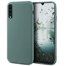 Ladda upp bild till gallerivisning, Moozy Minimalist Series Silicone Case for Samsung A50, Blue Grey - Matte Finish Slim Soft TPU Cover
