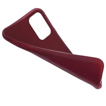 Carica l&#39;immagine nel visualizzatore di Gallery, Moozy Minimalist Series Silicone Case for Samsung S20 Ultra, Wine Red - Matte Finish Slim Soft TPU Cover
