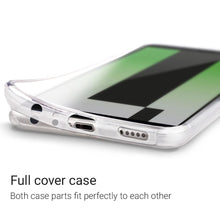 Załaduj obraz do przeglądarki galerii, Moozy 360 Degree Case for Huawei Mate 10 Lite - Transparent Full body Slim Cover - Hard PC Back and Soft TPU Silicone Front

