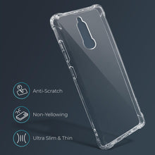 Charger l&#39;image dans la galerie, Moozy Shock Proof Silicone Case for Xiaomi Redmi 8 - Transparent Crystal Clear Phone Case Soft TPU Cover
