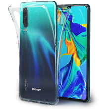 Afbeelding in Gallery-weergave laden, Moozy 360 Degree Case for Huawei P30 - Full body Front and Back Slim Clear Transparent TPU Silicone Gel Cover
