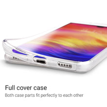 Cargar imagen en el visor de la galería, Moozy 360 Degree Case for Xiaomi Redmi Note 7, Redmi Note 7 Pro - Transparent Full body Slim Cover - Hard PC Back and Soft TPU Silicone Front
