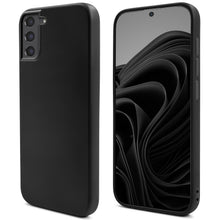 Load image into Gallery viewer, Moozy Lifestyle. Silicone Case for Samsung S22, Black - Liquid Silicone Lightweight Cover with Matte Finish and Soft Microfiber Lining, Premium Silicone Case
