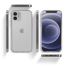 Cargar imagen en el visor de la galería, Moozy 360 Degree Case for iPhone 12 mini - Transparent Full body Slim Cover - Hard PC Back and Soft TPU Silicone Front
