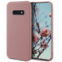 Carica l&#39;immagine nel visualizzatore di Gallery, Moozy Minimalist Series Silicone Case for Samsung S10e, Rose Beige - Matte Finish Slim Soft TPU Cover
